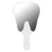 Dental mirror in the shape of a tooth 25 x 13.5 cm resin glass