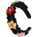 JSGHGDF Elegant Wide Hair ands Photo ooth Props Wide Headband Flower Headpiece ohemia Headband for Music Festivals Black - Buy Online on GoSupps.com