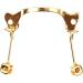 Nasal pads glasses repair set replacement nose pad holder made of metal nose bridge vintage oxen-horn glasses bracket metal glasses frame nasal pad arm substitute gold