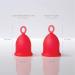 Asan Menstrual Cup - Heavy Flow Pack of 2 | Easiest Cup to Insert & Remove I Special Ring Design | Premium Medical Grade Silicone I Designed in The USA Heavy flow - Pack of 2 - Buy Online on GoSupps.com