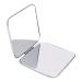 Folding Makeup Mirror Portable Stainless Steel Cosmetic Mirror Double Sided Pocket Mirror Square Beauty Tools