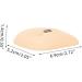 Didiseaon 2 Sets Makeup Practice Skin Eyeshadow Eye Makeup Board Eye Makeup Fake Skin Blank Mold 6.9x5.2cmx2pcs Assorted Colorx2pcs - Buy Online on GoSupps.com