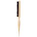 Of Tail And Bristles Natural Bamboo Small Hair Brush For Styling Hair Brush Fine Hair Tail Combs Curler for Detangling Defining and Separating