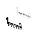 Cabilock 2pcs Metal Clothing Rack Coat Rack Door Hanger Door Hooks Coat Hanger Hanging Door Household 36X18CM As Shown