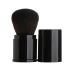 Retractable Kabuki Brushes Foundation Brush Blush Brush Bronzer Brush Face Blender Brush Professional Powder Mineral Blending Buffing Makeup Application Portable with Cover Black