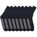 3-12 Pairs Men Non-Skid Diabetic Cotton Crew Circulatory Socks with Non Binding Top(10-13) 12 Black