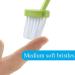 3pc Plastic Toilet Under Rim Cleaning Brush - S-Type Curved Handle - V-Shaped Bristles Cleaner - for Home Bathroom - Buy Online on GoSupps.com