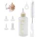 Uq Miqura rearing bottle cat pet baby bottle with silicone water milk bottle silicone baby bottle Newborn pet small dog puppies cat milk feeder with nipple brush set (60ml)