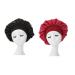 UUYYEO 2 Pcs Wide Band Satin Cap Sleep Bonnet Night Sleep Caps Sleeping Head Cover for Women