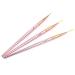 FULINJOY 3 Pcs Rose Gold Nail Art Liner Brushes Set - UV Gel Acrylic Application Pens for Nail Art Designs (7mm/9mm/11mm) - Buy Online on GoSupps.com