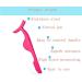 HOYUJI False Eyelash Applicator & Extension Tweezers with Silicone Sleeve - Pink | Easy Application & Removal for Magnetic Eyelashes - Buy Online on GoSupps.com
