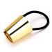 Beaupretty Hair Tie Ponytail Cuff Metal Circle Hair Cuff Punk Elastic Hair Rope for Women Girls (Golden)