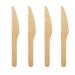 Compostable Birch wood cutlery 500 pack of Biodegradable Disposable wooden Knives - 100% Home Compostable Forks Spoons and Knives made from Eco friendly Birchwood - Biodegradable party supplies
