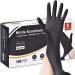 Schneider Nitrile Exam Gloves, Black, 4 mil, Latex-Free, Disposable Gloves for Medical, Cleaning & Food Prep, Powder-Free Medium (Pack of 100) Box of 100