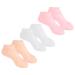 DOITOOL 3pairs Moisturizing Socks Skin-Friendly Care Socks Protective Moisturizing Sock Silicone Socks for Women Anti-Cracking Foot Covers Spa Socks Elastic Sebs Nursing Cover Girl Child 23x9.5cm