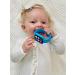 Silli Chews Silicone Smart Watch Wrist Teether for Babies | Blue Teething Relief Toy - Buy Online on GoSupps.com