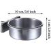 Rfvtgb 3-Piece Bird Feeder Cup Steel Parrot Feeder Cup Animal Cage Water Food Bowl S - Buy Online on GoSupps.com