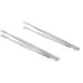 Stamp tweezers Philately Stamp Collector Tools Philately Tweezers Eyebrow Tweezers Hard Tweezers (silver)