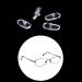 Froiny 50 Pairs Oval Silicone Nose Pads for Glasses | Anti-Slip Accessories for Frameless Glasses - International Shipping Available - Buy Online on GoSupps.com