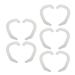 Corrector De Ojeras 5 Pairs Ear Corrector Silicone Protruding Ear Support External Auricle Ear Corrector Valgus Correction Flared Ears (White) Invisible Tape