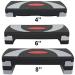 HomGarden 31 Adjustable Aerobic Stepper with Risers | Fitness & Exercise Step Platform Trainer - 4 to 6 to 8 Height Adjustment - Buy Online on GoSupps.com