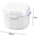 POFET Denture Soaking Bath with Strainer Basket | Travel-Friendly Denture Cleaning Cup for Artificial Teeth (White) - Buy Online on GoSupps.com