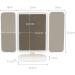 Rechargeable Makeup Mirror with Lights - LunaBox Vanity Mirror with 3X/5X Magnification and 3 Light Modes (White) - Buy Online on GoSupps.com