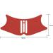 Eyebrow Shaping Stencil Silicone Contour Template Nose Contour Stencil Accessories for Woman Comfortable Flexible Multipurpose Makeup Tool Red - Buy Online on GoSupps.com