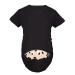 Maternity Top Short Sleeve Funny Pregnancy Tee Cute Baby Pregnant Women T Shirts - Twin Black M
