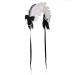 COSDREAMER Girl Headwear Maid Cosplay Headdress Lace bow tie Flower Headdress Black