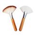 SALOCY Fan Brush,Face Makeup Brush Highlighting Make Up Brush Cheekbones Brush Facial Brushes Powder Foundation Brushes Make Up Tool,2 PCS