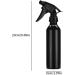 Spray bottle Empty Spray Bottle Portable Aluminium Alloy Barber Hair Water Sprayer 250ml Black - Buy Online on GoSupps.com