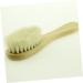 FOMIYES 2pcs Baby Grooming Kit with Bath Scrubber and Wooden Comb - Khaki - Buy Online on GoSupps.com