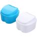 Milist Denture Case & Storage Box - Travel-Friendly False Teeth Holder with Soak Container & Sieve Basket - Buy Online on GoSupps.com