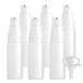 ZEOABSY 6 Pieces 20 ml White Lotion Bottles with White Pump 20ml Empty PET Plastic Lotion Pump Bottle Cosmetic Gel Travel Container for Cosmetic Make up Cleaning + 1 x Funnel White 20ml