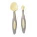 Toddler Cutlery Set with Uniquely Shaped Fork and Spoon (Banana Split)