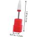 Healeved Nail Grinding Head Nail Drill Bits Manicure Drill Bits Exfoliating Tool Red medium Red - Buy Online on GoSupps.com