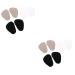 NOLITOY 6 Pairs Half Shoe Pads Gel Half Insoles Forefoot Cushion Half Foot Cushions Non-Slip Forefoot Pad