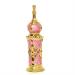 DFJOENVLDKHFE Vintage Patterned Glass Refillable Perfume Bottle Wedding Ladies Gifts (Size : Gold+Pink Red Color : 12ml)