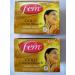 FEM Herbal Gold Cream Bleach Wt Real Gold Golden Glow Natural Fairness 26g X 2 by Fem
