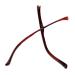 1 pair of red plastic glasses replacement temples TR90 glasses temple repair glasses