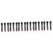 FOMIYES Disposable Eyeshadow Brush Eyebrow Brush 60 pcs mini lipsticks Eyeshadow Makeup Applicator cosmetics Eye shadow brush double Eye Shadow Sponge