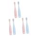 Minkissy 6 STK toothbrush bathroom toothbrush toothbrushes for the care for baby toothbrush tongue manual soft toothbrush pp detergent clean child