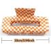 Checkered Hair Claw Clips for Women Girls Fashion Hair Clips for Styling Claw Clamps Thick Hair Retro Rectangle Shape YOEMAYUNER (3PCs 3Colors A Large Size/3.94inch) - Buy Online on GoSupps.com