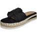 evzosrz Women's Bow Tie Platform Espadrille Wedge Sandals - Black, Size 7.5 - Buy Online on GoSupps.com
