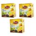 Lipton Black Tea - Lemon - 20 Premium Pyramid Tea Bags In A Box (Pack of 3)