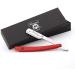 Razor for men with a beard and mustache and traditional barber rasier knife + designer gift box for men + father's day gift