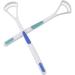 Qingshangmmm Tongue Cleaner Scraper - 2 Pack for Fresh Breath & Oral Health | Removes Bacteria - 18cm for Adults & Children - Buy Online on GoSupps.com