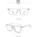 Tr90 Square Frame Blue Light Blocking Glasses - Anti UV Computer & Reading Glasses for Men & Women - Stylish Gray 54mm - Buy Online on GoSupps.com