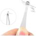 Stainless Steel Nose Hair Tweezers - Precision Ring Trimmer for Facial Hair Eyebrows & Nose Care - Buy Online on GoSupps.com